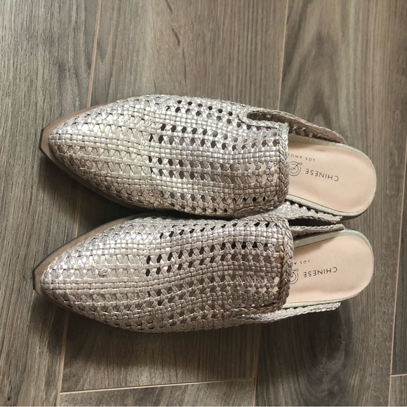 Chinese Laundry Woven Metallic Mules - Picture 2 of 5